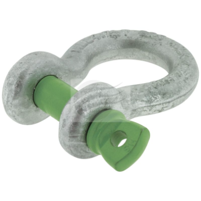 HULK 4x4 BOW SHACKLE 3250kg GALVINISED BODY DIA 16mm PIN DIA 19mm
