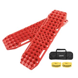 Bunker Indust Recovery Tracks Farm Jack Base 10T Board Sand Mud Snow OffRoad 4WD Red