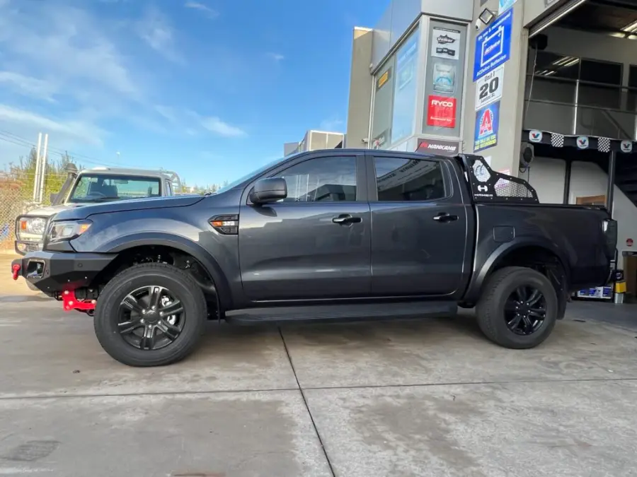 Ford Ranger fitted with 4WD accessories at the 4WD4X4 workshop